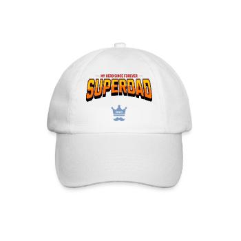 superdad - Baseballkappe - Weiß/Weiß - Vorne