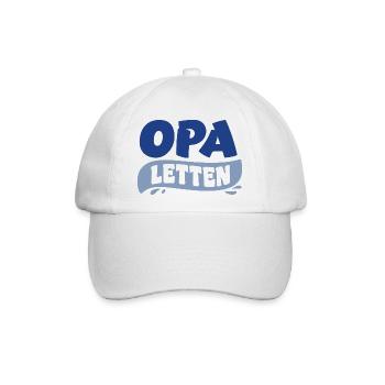 Opa Letten Badeschlappen - Baseballkappe - Weiß/Weiß - Vorne
