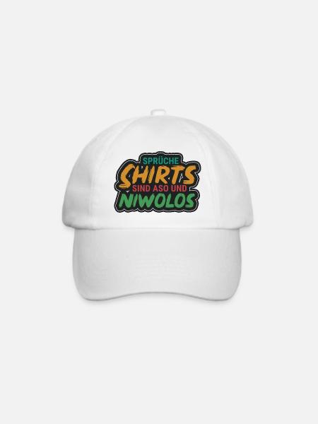 Spruchshirts sind aso & niwolos - Baseballkappe - Weiß/Weiß
