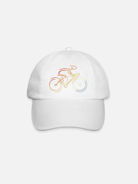 Rennradsport - Baseballkappe - Weiß/Weiß