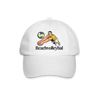 Beachvolleyball - Baseballkappe - Weiß/Weiß - Vorne