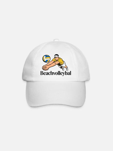 Beachvolleyball - Baseballkappe - Weiß/Weiß
