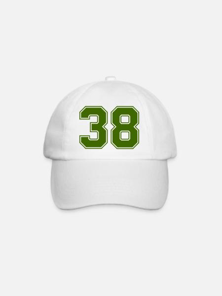38 - Baseballkappe - Weiß/Weiß