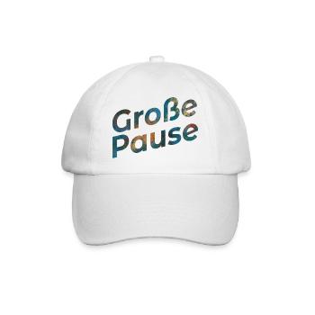Große Pause - Baseballkappe - Weiß/Weiß - Vorne