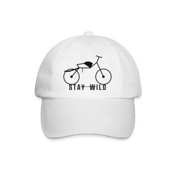 Stay Wild - Baseballkappe - Weiß/Weiß - Vorne