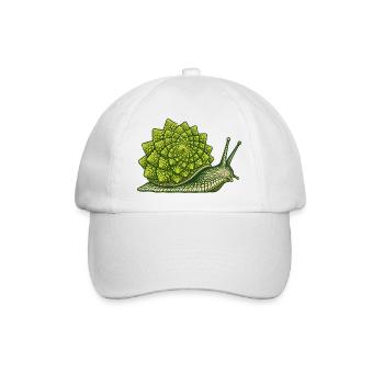 Romanesco-Schnecke - Baseballkappe - Weiß/Weiß - Vorne