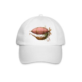 Lunas Luftschiff - Baseballkappe - Weiß/Weiß - Vorne