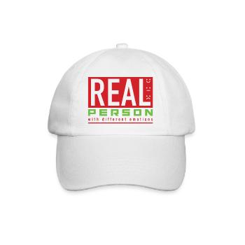 Real Person - Baseballkappe - Weiß/Weiß - Vorne