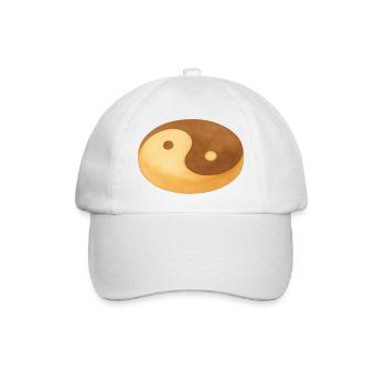 Yin-Yang-Keks - Baseballkappe - Weiß/Weiß - Vorne