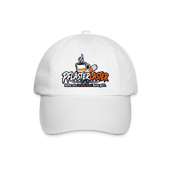 PflasterLaster Kaffee Motiv - Baseballkappe - Weiß/Weiß - Vorne