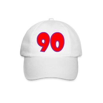 90. 90 JAHRE. 90-JÄHRIGES JUBILÄUM. 90-JÄHRIGES JUBILÄUM. - Baseballkappe - Weiß/Weiß - Vorne