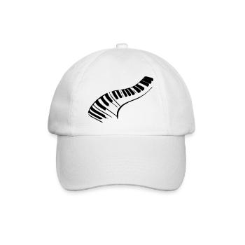 Klavier - Baseballkappe - Weiß/Weiß - Vorne