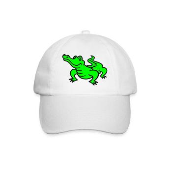 Crocodile (a) - Baseballkappe - Weiß/Weiß - Vorne
