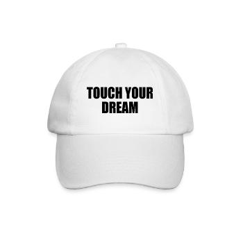 touch your dream - Baseballkappe - Weiß/Weiß - Vorne