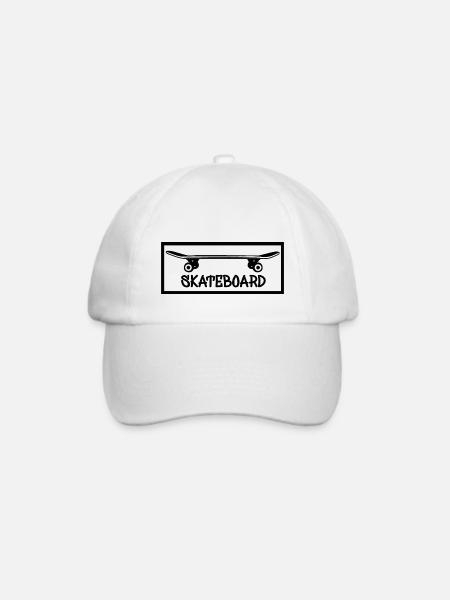 skateboard skaten - Baseballkappe - Weiß/Weiß