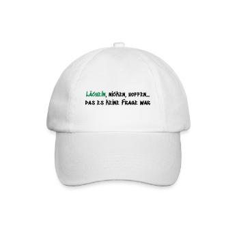 Lächeln Nicken Hoffen - Baseballkappe - Weiß/Weiß - Vorne