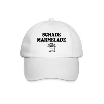 Schade Marmelade - Baseballkappe - Weiß/Weiß - Vorne