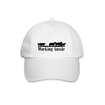 Working Aussie - Baseballkappe - Weiß/Weiß - Vorne