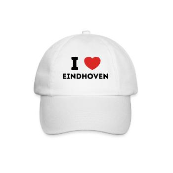 Ich liebe Eindhoven, Niederlande - Baseballkappe - Weiß/Weiß - Vorne