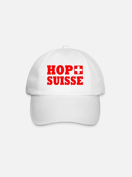 Hop suisse - Baseballkappe - Weiß/Weiß