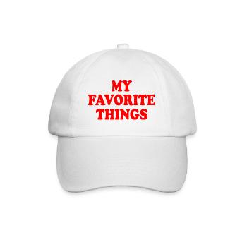 my favorite things - Baseballkappe - Weiß/Weiß - Vorne