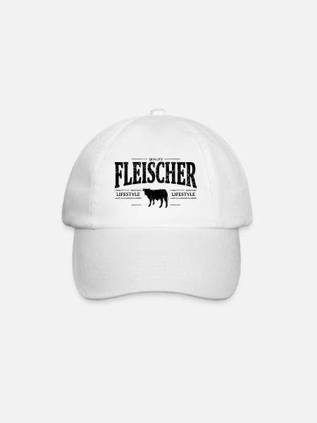 Fleischer - Baseballkappe - Weiß/Weiß