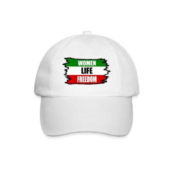 Women life freedom - Baseballkappe - Weiß/Weiß - Vorne