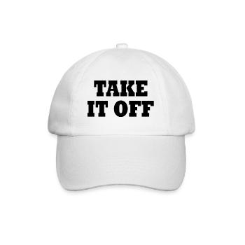 Take it off - Baseballkappe - Weiß/Weiß - Vorne