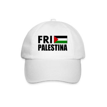 Fri palestina - Baseballkappe - Weiß/Weiß - Vorne