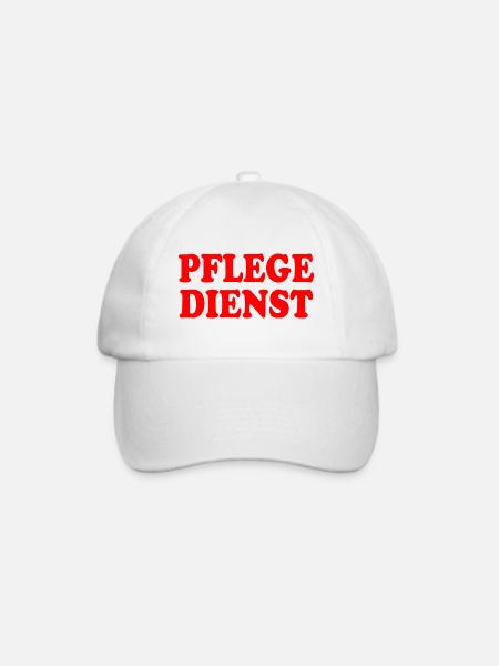 pflegedienst - Baseballkappe - Weiß/Weiß