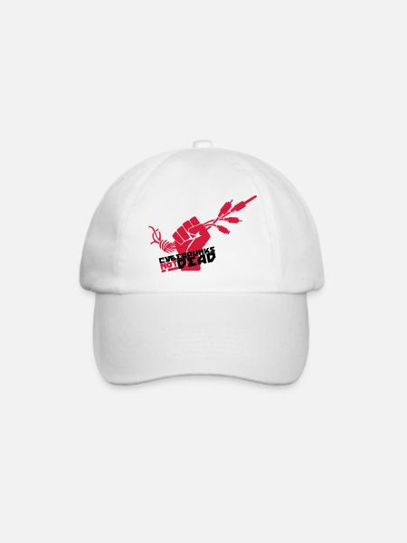 Cyberpunks not dead - Baseballkappe - Weiß/Weiß