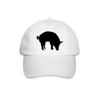 pig - Baseballkappe - Weiß/Weiß - Vorne