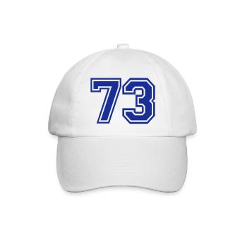 73 - Baseballkappe - Weiß/Weiß - Vorne