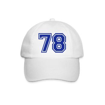 78 - Baseballkappe - Weiß/Weiß - Vorne