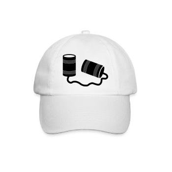 Telefon Dosen - Baseballkappe - Weiß/Weiß - Vorne