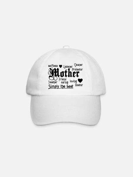 Mother Mutter Spruch Mama Familie Liebe Geschenk - Baseballkappe - Weiß/Weiß