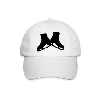 Schlittschuhe - Baseballkappe - Weiß/Weiß - Vorne
