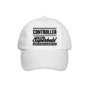 Superheld Controller - Baseballkappe - Weiß/Weiß - Vorne