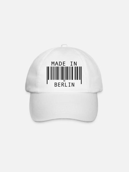 Made in Berlin - Baseballkappe - Weiß/Weiß