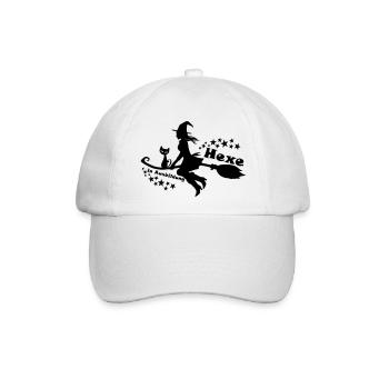 Hexe in Ausbildung - Baseballkappe - Weiß/Weiß - Vorne