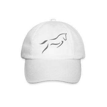 6061912 121413216 Springpferd - Baseballkappe - Weiß/Weiß - Vorne