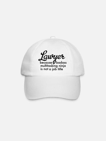 lawyer - Baseballkappe - Weiß/Weiß