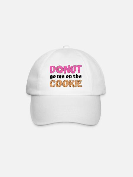 Donut go me on the cookie - Baseballkappe - Weiß/Weiß