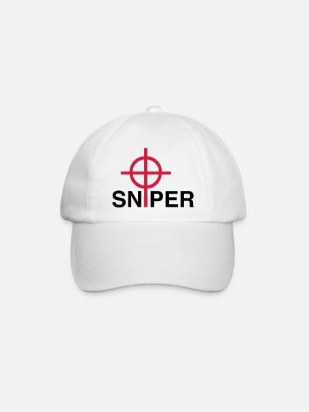Sniper - Baseballkappe - Weiß/Weiß