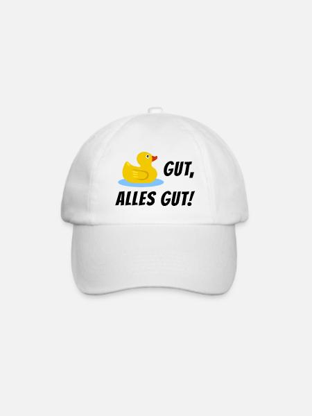 Ente Gut Alles Gut (ende Gut Alles Gut) - Baseballkappe - Weiß/Weiß