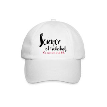 Science ist fantastisch - Baseballkappe - Weiß/Weiß - Vorne