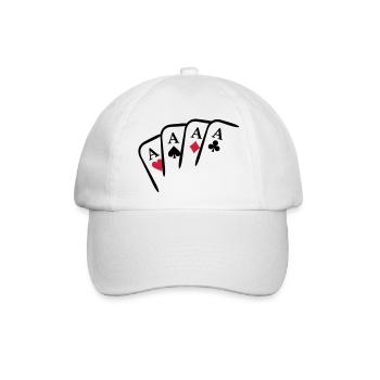 As Design Karten - Baseballkappe - Weiß/Weiß - Vorne
