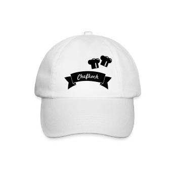 Chefkoch - Baseballkappe - Weiß/Weiß - Vorne