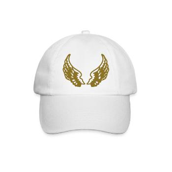 Flügel - Baseballkappe - Weiß/Weiß - Vorne