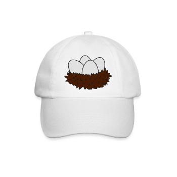 nest - Baseballkappe - Weiß/Weiß - Vorne